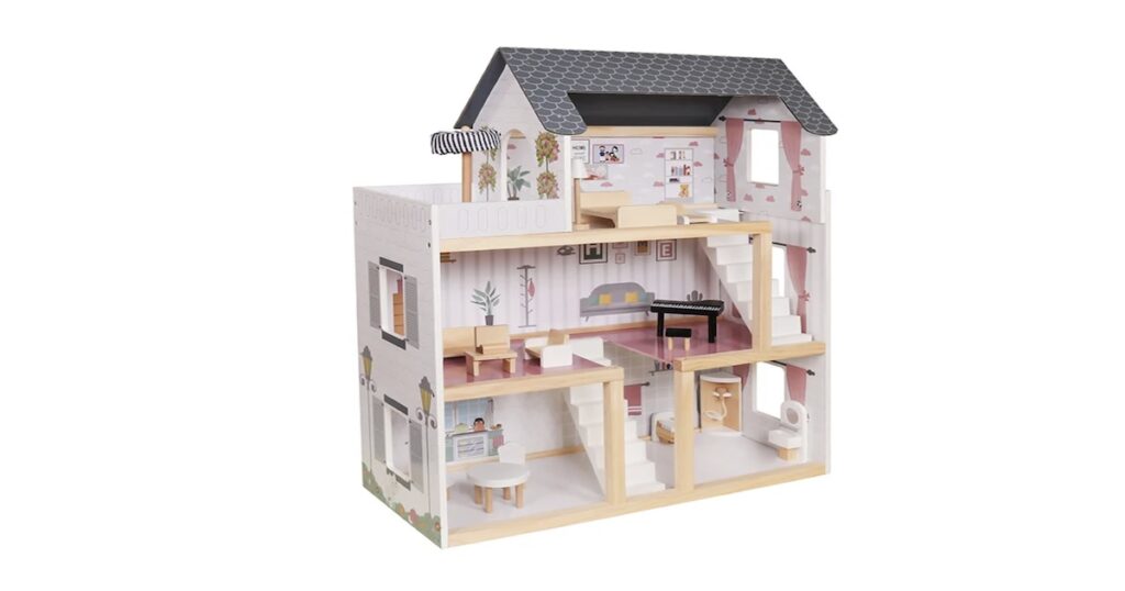 בית בובות מעץ W06A413