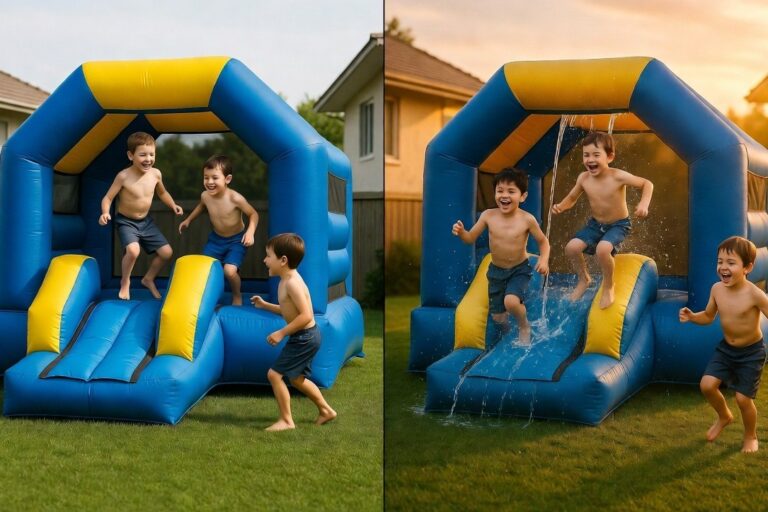 מתנפחים לילדים לחצר - רטוב ויבש